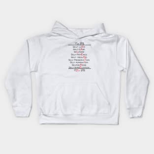 Self Love Valentine One in Never Kids Hoodie